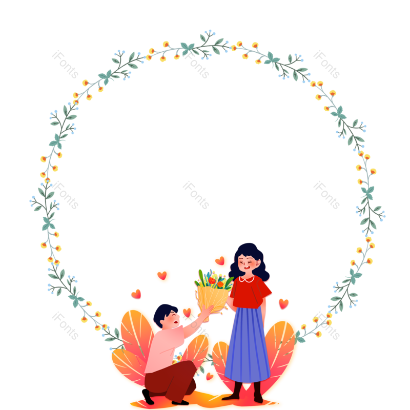 边框图片,元素元素,520PNG,浪漫边框免抠素材